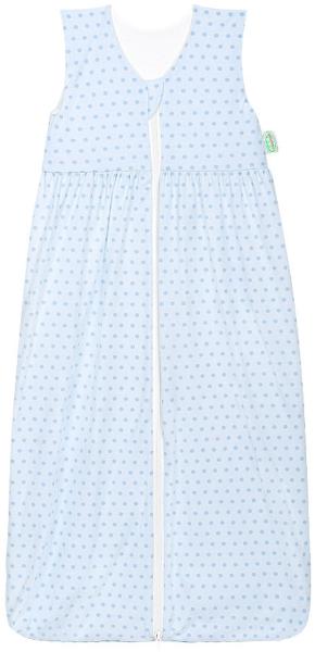 Odenwälder Jersey-Schlafsack Anni springing dots sky blue, Größe:70