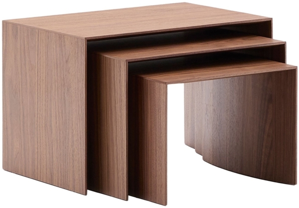 Tisch-Set Litto 3-tlg, Braun, Holzfarben