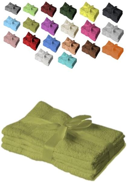 Handtuch 4er Set 50 x 100 cm Kiwi