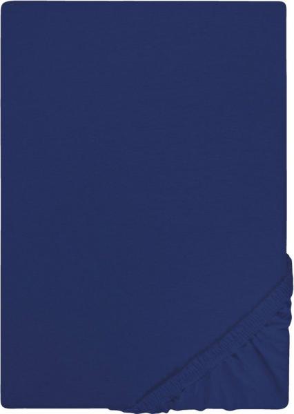 Castell Jersey-Stretch-Spannbetttuch 0077113, dunkelblau, 1x 120x200 cm
