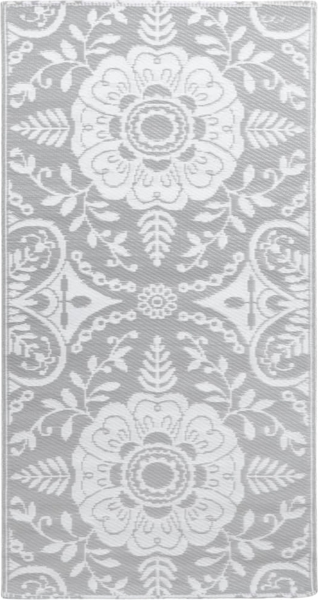 vidaXL Outdoor-Teppich ARAKIL Hellgrau 80x150 cm PP 310448