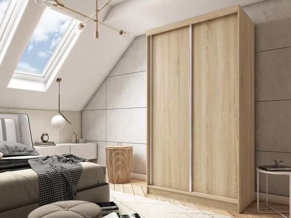 Beautysofa Kleiderschrank MARIO II Breite: 120 oder 240cm, mit Schubladen