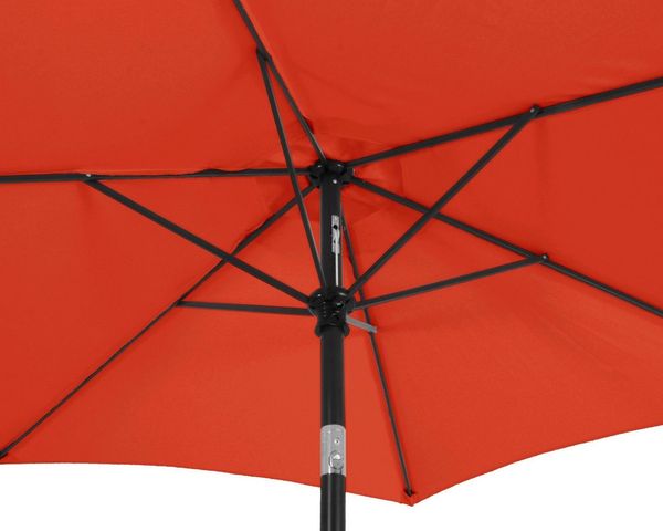 ONDIS24 Marktschirm 1,8 Meter Sonnenschutz Sonnenschirm mit Kurbel, Knick-Gelenk, 100% Polyester (160g/m) Bild 2