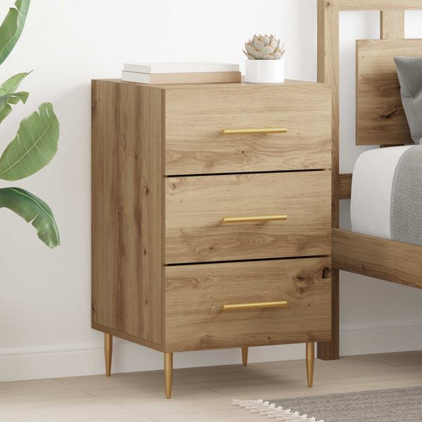 vidaXL Nachttisch Artisan-Eiche 40 x 40 x 66 cm Holzwerkstoff 882108