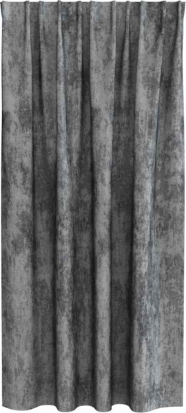 vidaXL Samtvorhänge mit Vorhängen 2 pcs Grau 175 x 140 cm Samt 4107689 Bild 3