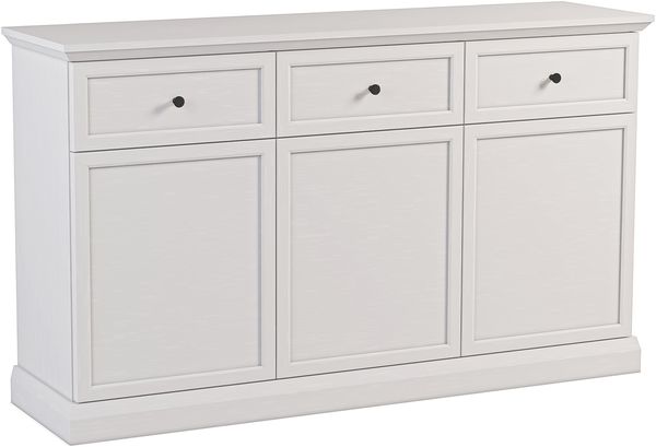 AX LIVING Kommode mit Schubladen Levantos K3T3S – 149 cm, Weiß Opal