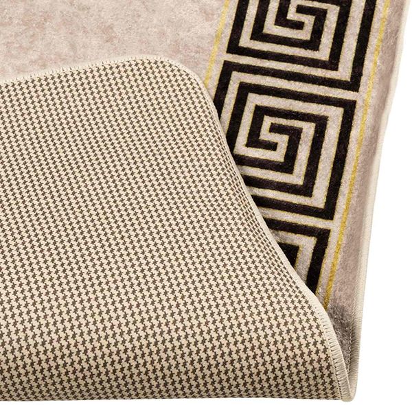 vidaXL Teppichläufer MARSA Schwarz 100 x 300 cm Polyester und PVC 42023340 Bild 4