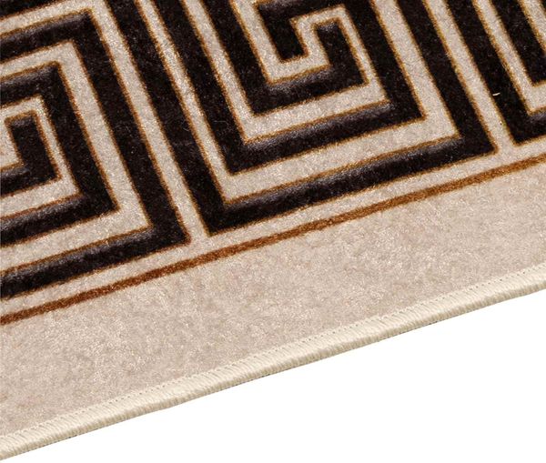 vidaXL Teppichläufer MARSA Schwarz 100 x 300 cm Polyester und PVC 42023340 Bild 3