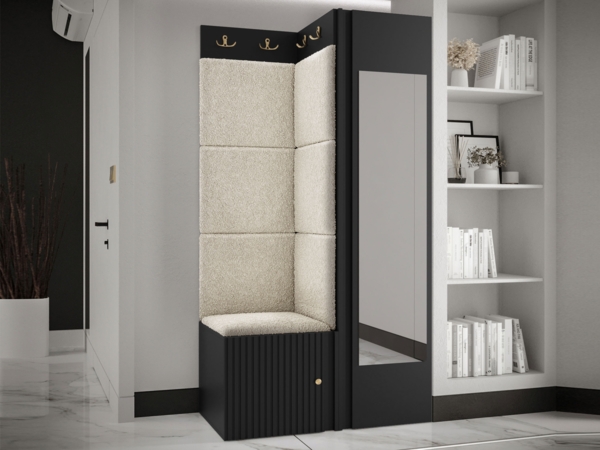 Garderoben-Set Kirtan Slim XXVI (Farbe: Schwarz, Abriamo 03)