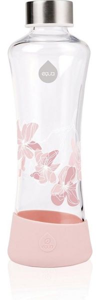 equa Trinkflasche Urban Jungle - Magnolia, Borosilikatglas, 550 ml
