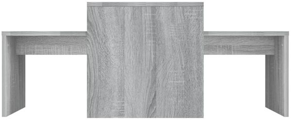 Couchtisch-Set, Sofatisch Grau Sonoma 100x48x40 cm Holzwerkstoff Bild 4