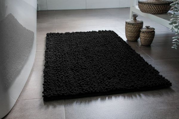 Wecon home Basics Badematte Benno, Höhe 22 mm, Polyester, rechteckig, waschbar, rutschfest, sehr weich, strapazierfähig, Chenille, robust
