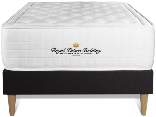 Matratze Buckingham 90 x 190 cm + Bettgestell mit lattenrost , Härtegrad 2 , Memory-Schaum , Höhe : 30