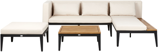 Lounge Set mit Tisch BRACCIANO Helles Beige