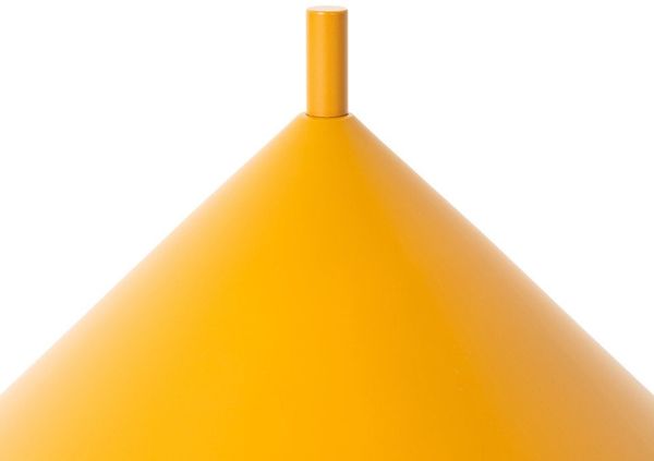 Qazqa Tischleuchte Triangolo, ohne Leuchtmittel, E27, Gelb, Design, Stahl, 1-flammig