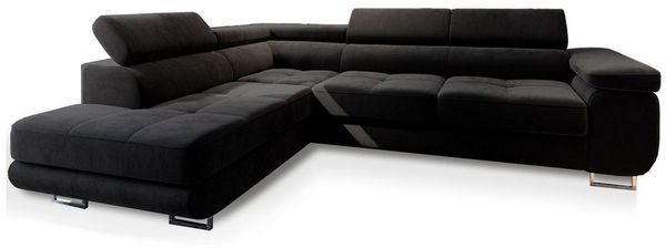 Masseno Ecksofa SELVA mit Schlaffunktion L-Form, Sofa mit Bettkasten