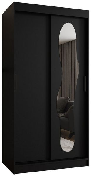 ABIKS MÖBEL Schwebetürenschrank ULTRA Schlafzimmerschrank, mit Spiegel, Kleiderstange und Regalen