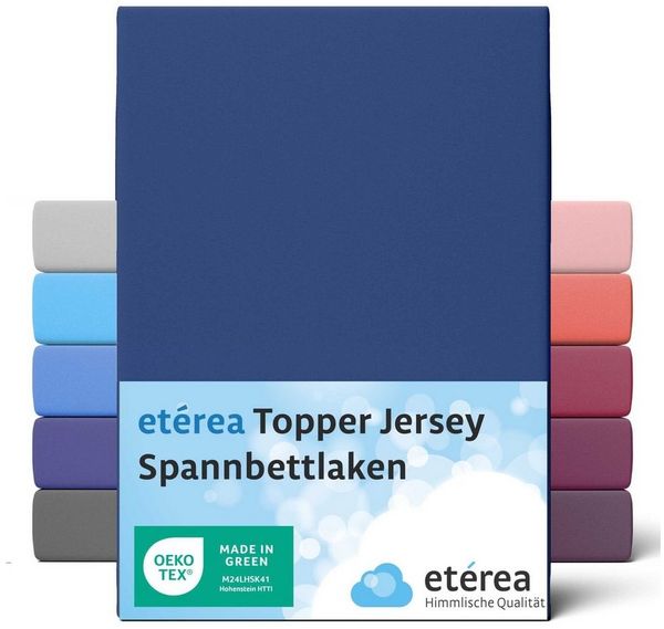 etérea Himmlische Qualität Spannbettlaken etérea Comfort Jersey Topper Spannbettlaken, Jersey, Gummizug: rundum, (1 Stück)