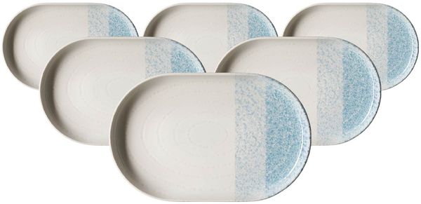 Ritzenhoff & Breker Trio Servierplatte 20 x 13 cm 6er Set - Blau