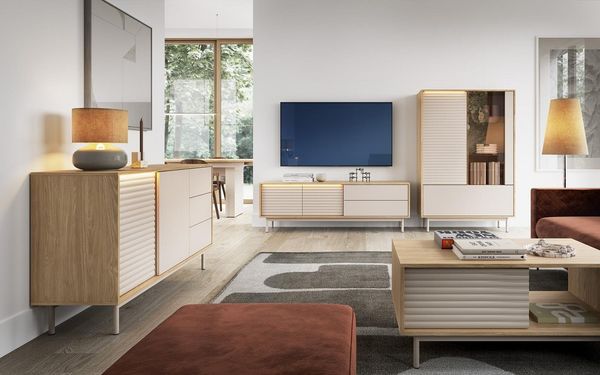 Compleo Couchtisch mit Schublade, Kaffeetisch für Wohnzimmer, Elegant und Modern
