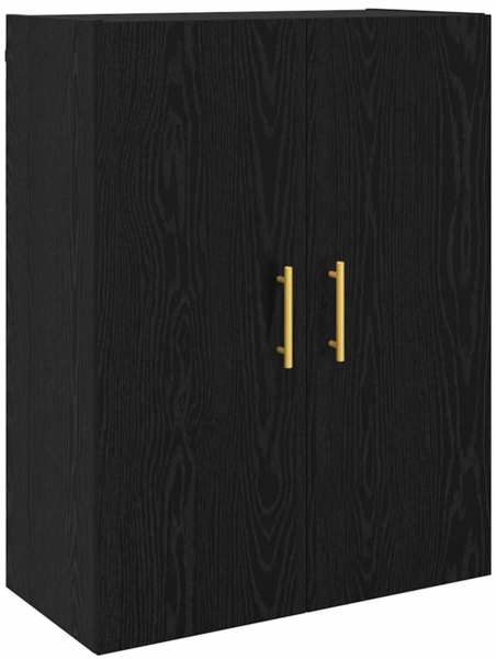 vidaXL Wandschrank Schwarz 69.5 x 34 x 90 cm Holzwerkstoff 879515