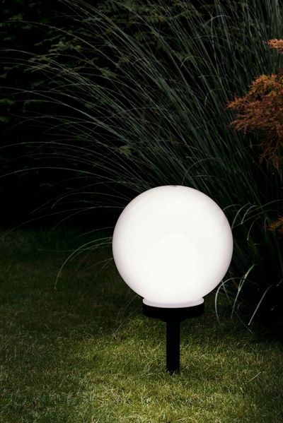 Eglo 22444 SOLAR-LED KUGEL Ø 30cm H: 61cm WEISS M. ERDSPIESS