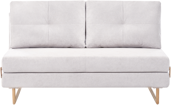 Schlafsofa 3-Sitzer JERSLEV Stoff Cremeweiß