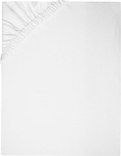 ZOLLNER Spannbettlaken, Feinjersey, Gummizug: rundum, 100 x 200 cm, 100% Baumwolle