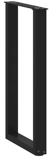 vidaXL Konsolentischbeine U-Form 2 Stk. Schwarz 28x(72-73) cm Stahl 4013168 Bild 4