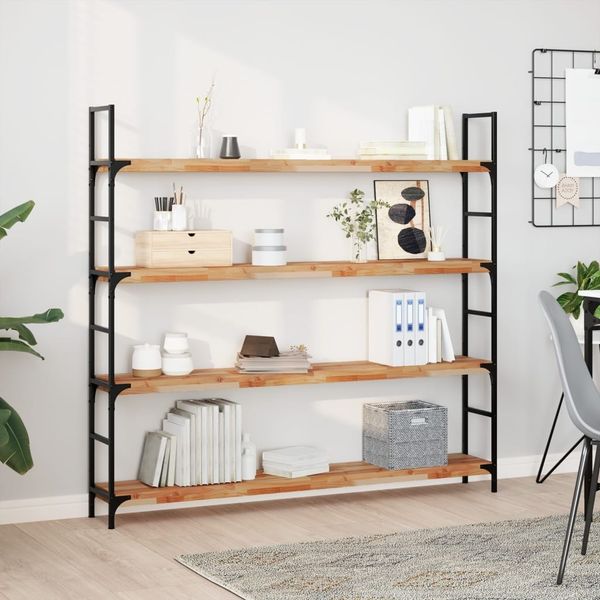 vidaXL Schweberegale 2 Stk. 120x20x4 cm Massivholz Akazie Ölbehandelt 3279592