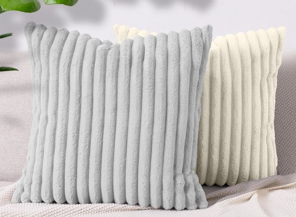 Amilian Dekokissen Sofakissen Couchkissen 2er Set Zierkissen mit Kissenfüllung, (2 Stück), 40x40 cm, Dekokissen mit Füllung und Bezug, Wohnkissen