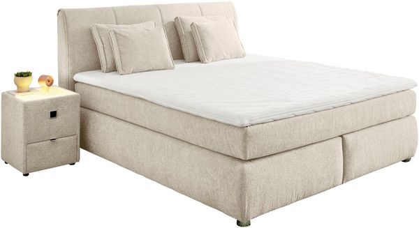 Jockenhöfer Gruppe Boxspringbett "Carla", wahlweise mit oder ohne Bettkasten, inkl. 4 Kissen, erhältlich in den Breiten 160 & 180cm