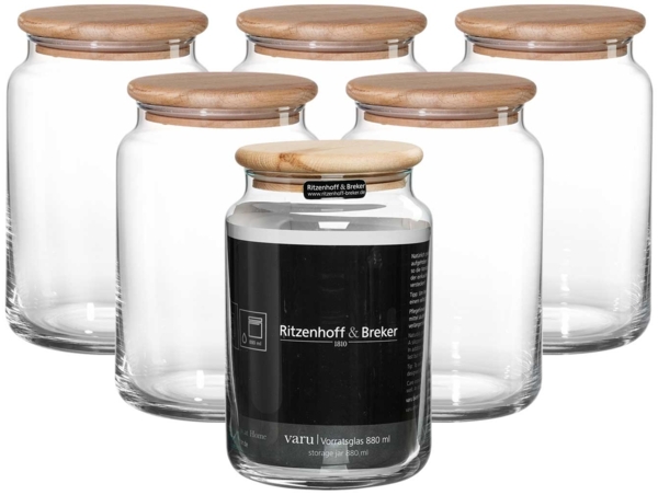 Ritzenhoff & Breker Varu Vorratsglas 880 ml 6er Set