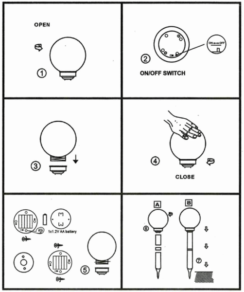 LED Solarkugeln Garten - 2er SET, Leuchtkugel Ø 30cm mit Erdspieß Bild 7