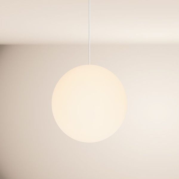 s.luce Orb Glaskugel Galerieleuchte Aufhängung 500cm Weiß Weiß Ø 40cm