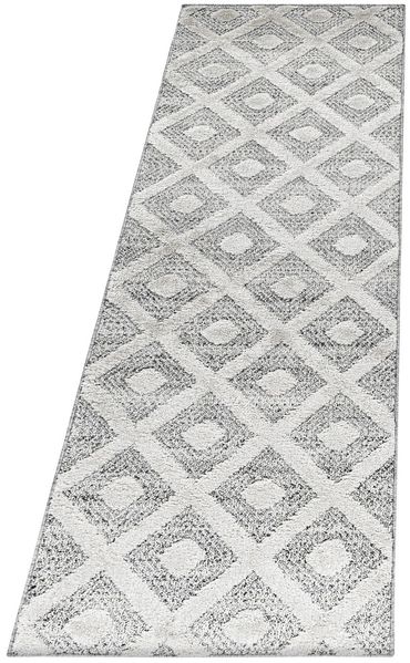 Hochflor Teppich Pepe Läufer - 80x250 cm - Grau