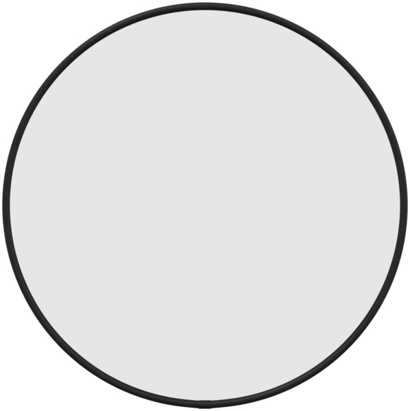 vidaXL Wandspiegel Schwarz Ø 40 cm Rund 348185