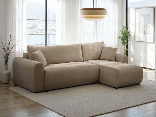 OTTO home Ecksofa JONAA L-Form, 241cm - OTTO. Verlässliche Qualität, Schlaffunktion(133/200), Bettkasten, Cord, Struktur, Unser Tiefpreis