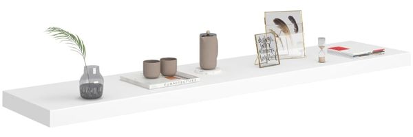 vidaXL Schweberegal Weiß 120x23,5x3,8 cm MDF 323820 Bild 3