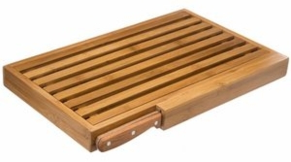 Brotschneidebrett mit Rillen für Krümel+Messer im Lieferumfang enthalten Bild 6