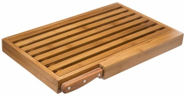 Brotschneidebrett mit Rillen für Krümel+Messer im Lieferumfang enthalten Bild 4