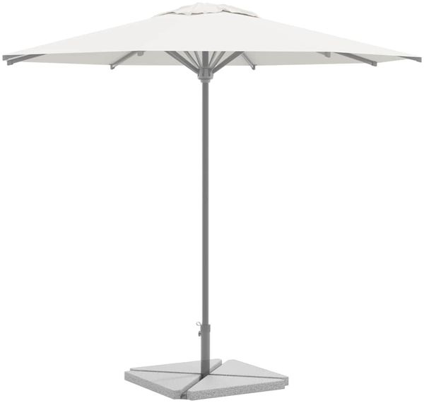vidaXL Sonnenschirm-Gewichtsplatten 4 Stk. Grau Granit Dreieckig 14 kg 3318585