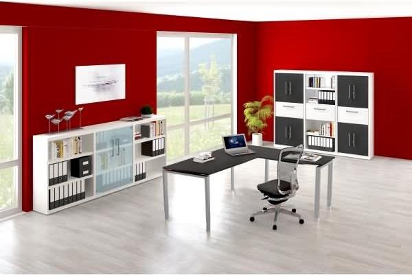 Kerkmann Schreibtisch StageOne Form 5 BxT 160x80cm wenge Bild 2