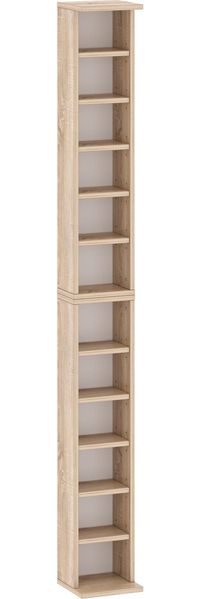 TARGET HOME CD/DVD REGAL Spanplatten Weiß 183,6 cm (H 183.6 x T 20 x B 21 cm)