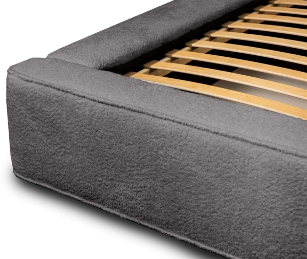 Polsterbett Doppelbett OMAHA 140x200cm Komplettset Stoff Euphoria Dunkelgrau Bild 5
