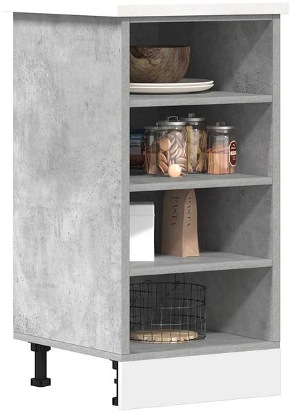 vidaXL Unterschrank Riga Betongrau 40x44,5x81,5 cm Holzwerkstoff 854205