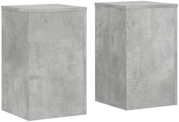 vidaXL Pflanzenständer 2 Stk. Betongrau 30x30x50 cm Holzwerkstoff 852918