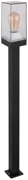 RGB LED Stehleuchte, Aluminium schwarz, klar, H 100 cm