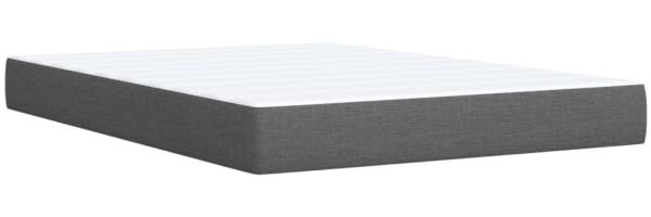 vidaXL Boxspringbett mit Matratze Dunkelgrau 140x200 cm Stoff 3289018 Bild 9