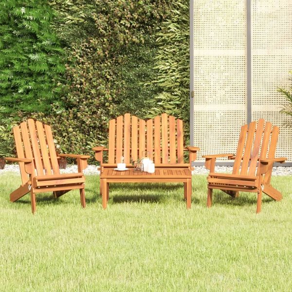 vidaXL 4-tlg. Garten-Lounge-Set Adirondack Massivholz Akazie 3152130